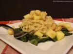 Pineapple-Cashew Curried Kelp Noodle with Collard greens