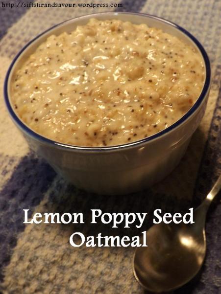 Lemon Poppy Seed Oatmeal